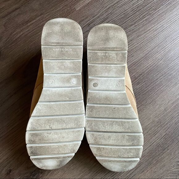 ERIC MICHAEL- Suede Sneakers Tan Size 40 - Picture 4 of 8